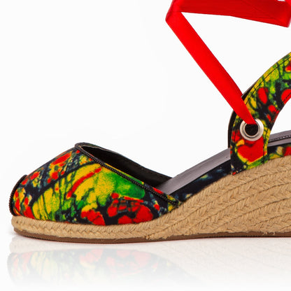 The Gaia Wild Flame Wedge Sandals | Limited Edition Print