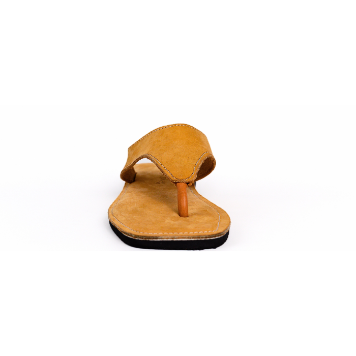 Single Safari Women's Leather Slide front view
