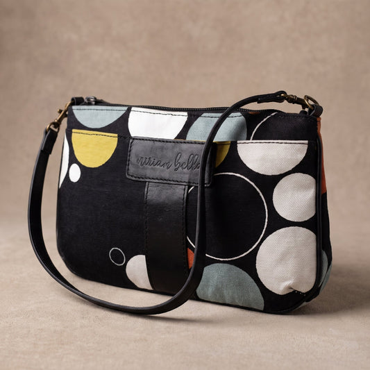 The Asha Artisan Black Print Mini Tote