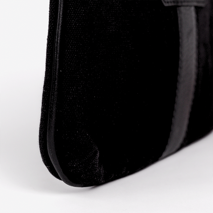 Close-up of a Black Mini Bag on a white background