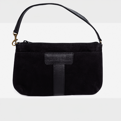 Black Mini Bag with a visible brand logo on a white background